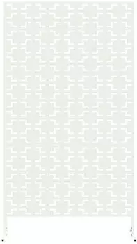 vidaXL Sichtschutz Wei&szlig; 100 x 50 x 180 cm Stahl (868578)