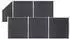 vidaXL WPC Zaun-Set 5 Quadrate + 1 Schräge 965x186 cm Grau (3053237)
