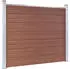 vidaXL Zaunelement Set WPC 699x146 cm Braun (3070453)