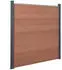 vidaXL Zaunelement-Set Braun 699x186 cm WPC (3211832)