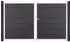 GroJa Solid Grande Doppeltor DIN Rechts 300x180cm Aluminium Anthrazit EV1 (EV1)