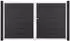 GroJa Solid Grande Doppeltor DIN Rechts 300x180cm Aluminium Anthrazit EV1 (EV1)