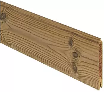 TraumGarten SYSTEM Holz Thermo Massiv Einzelprofil Sichtschutz 178x14x2cm (3783)