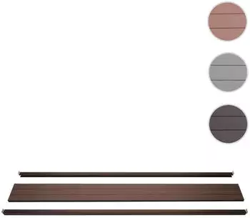 MCW Savoie Abschluss-Set WPC-Sichtschutz 180cm, braun (73068)