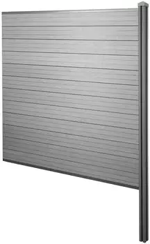 MCW Savoie WPC-Sichtschutz Erweiterungselement 188cm grau (73506)