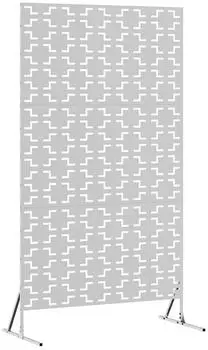 vidaXL Sichtschutz Grau 100 x 50 x 180 cm Stahl (868582)