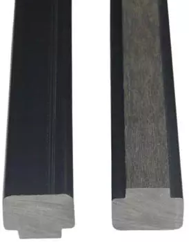 Home Deluxe CALLANUT Nutleiste für WPC Sichtschutzzaun, 92x3x2,2cm, 7x2 Stück (51130_FR)