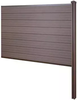 MCW Savoie WPC-Sichtschutz Erweiterungselement 188cm, braun (73254)