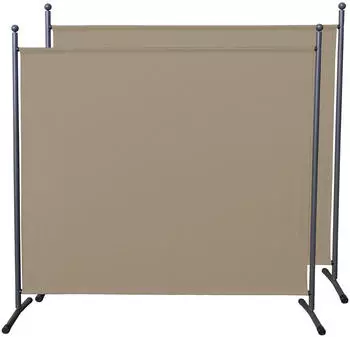 QUICK STAR Paravent 2er-Set 180x178cm, Stoff, beige, Innen & Außen (47862)