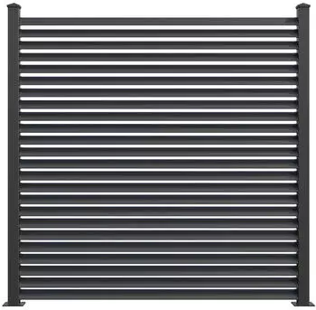 GroJa Lumino Ellipse Steckzaun-Bausatz Anthrazit 180x180cm (DB 703)