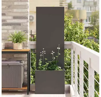 vidaXL Garten Sichtschutz-Leinwand Schwarz 50 x 140 cm (876441)