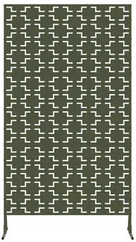 vidaXL Sichtschutz Oliv 100 x 50 x 180 cm Stahl (868580)