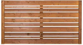 BM Massivholz Serie TYP 203 Zaunfeld 180x90cm tabak (43047)