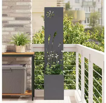 vidaXL Garten Sichtschutz-Leinwand Anthrazit 50 x 32 x 150 cm (876359)
