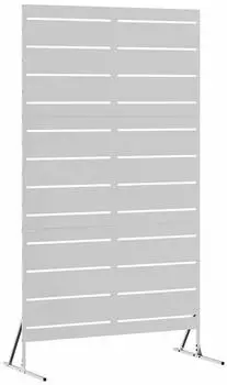 vidaXL Sichtschutz Grau 100 x 50 x 180 cm Stahl (868568)