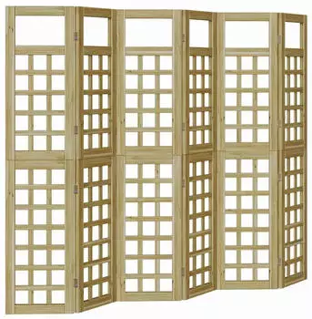 vidaXL Sichtschutz Honigbraun 240 x 180 cm Massivholz Kiefer (3385877)