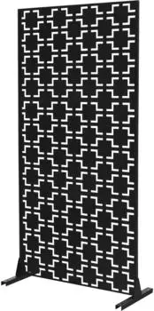 ML-Design Milano Metall-Sichtschutz 3-teilig 90x180cm, Stahl, erweiterbar (Milano)