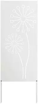 vidaXL Garten Sichtschutz-Leinwand weiß 50x140cm (876302)