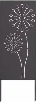 vidaXL Garten Sichtschutz-Leinwand Schwarz 50x140cm (876301)