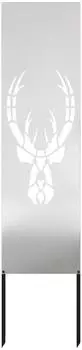 vidaXL Garten Sichtschutz-Leinwand Silber 32x140cm Edelstahl