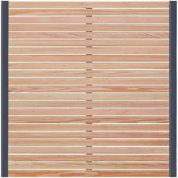 Endorphin Rhombus-Sichtschutzzaun L&auml;rche 8x Elemente 180x180cm & 9x Alu-Pfosten 7x7x235cm