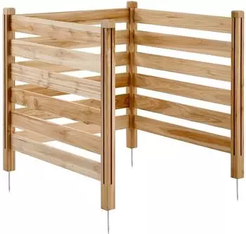 VEVOR Sichtschutzzaun Holz 3 Paneele 914x914mm