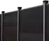 Home Deluxe CALLUX STRIPE Nutleiste mit Solar LED Beleuchtung, Gummi, 4er-Set