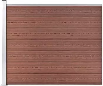 vidaXL Zaunpanel WPC 175x146cm braun