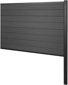 MCW Savoie WPC-Sichtschutzelement Alu-Pfosten, 185cm, anthrazit (73223)