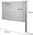 MCW Savoie WPC-Sichtschutzelement Alu-Pfosten, 185cm, anthrazit (73223)