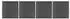 vidaXL Zaunelement-Set WPC 699x186cm, schwarz (3070431)