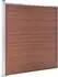 vidaXL Gartenzaun WPC 1391x186cm, braun
