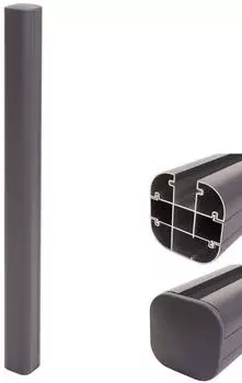 MCW Savoie-P-A Alu-Zaunpfosten Stecksystem 98cm, grau (73164)