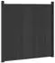 vidaXL Zaunelement 7-teilig, 1230x186,5cm, WPC und Aluminium, schwarz (3429489)