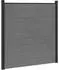 vidaXL Zaunset 10-tlg. 1657x186cm WPC und Aluminium, grau (3429410)