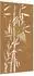 vidaXL Garten-Wanddekoration Bambus-Design Cortenstahl 105x55cm