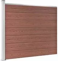 vidaXL Zaunelement Set WPC 872x146 cm Braun