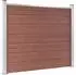 vidaXL Zaunelement-Set WPC 872x146cm, braun (3070454)