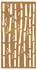 vidaXL Gartenwanddekoration Cortenstahl Bambus-Design 105x55cm