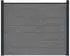 vidaXL Zaunelement WPC und Aluminium, grau (42039065)