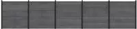 vidaXL zaunset 5 stk. 872 x 186 cm WPC und Aluminium Grau