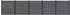 vidaXL Zaunset 5-tlg. 872x186cm WPC und Aluminium grau (3429397)