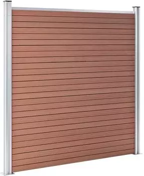 vidaXL Gartenzaun WPC 699x186cm braun