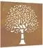 vidaXL Garten-Wanddekoration Baumdesign, Cortenstahl, 55x55cm (824502)