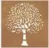 vidaXL Garten-Wanddekoration Baumdesign, Cortenstahl, 55x55cm (824502)