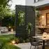 casa.pro Nordepp Trennwand verzinkter Stahl 180x90x40cm, schwarz