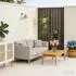 casa.pro Nordepp Trennwand verzinkter Stahl 180x90x40cm, schwarz