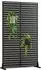 casa.pro Nordepp Trennwand verzinkter Stahl 180x90x40cm, schwarz