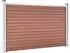 vidaXL Gartenzaun WPC 699x106cm braun (3053245)