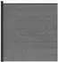 vidaXL Zaunset 175x186cm WPC und Aluminium grau (42039059)